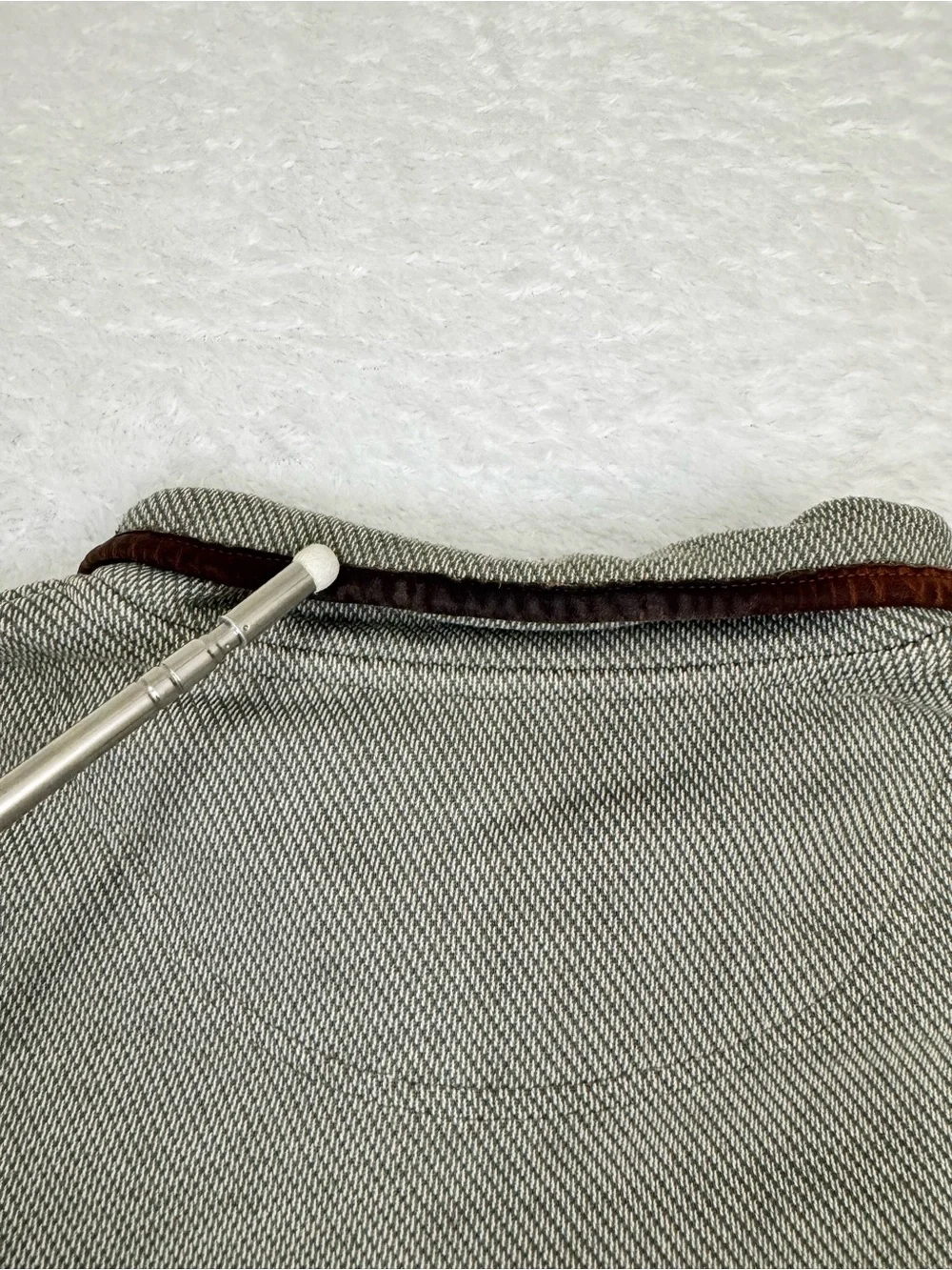 Orvis Men's Large Quarter Zip Leather Elbow Patch Pullover Sweater